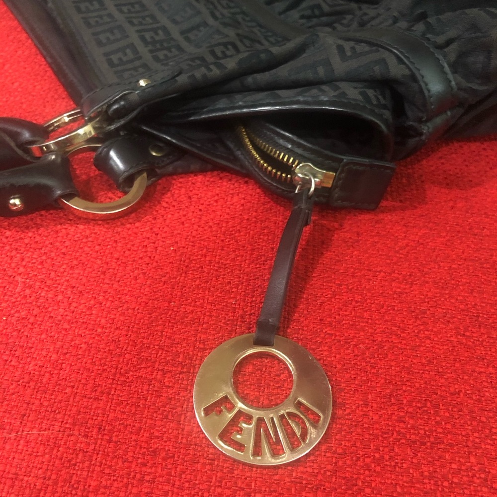 Authentic Fendi Logo Black Bag